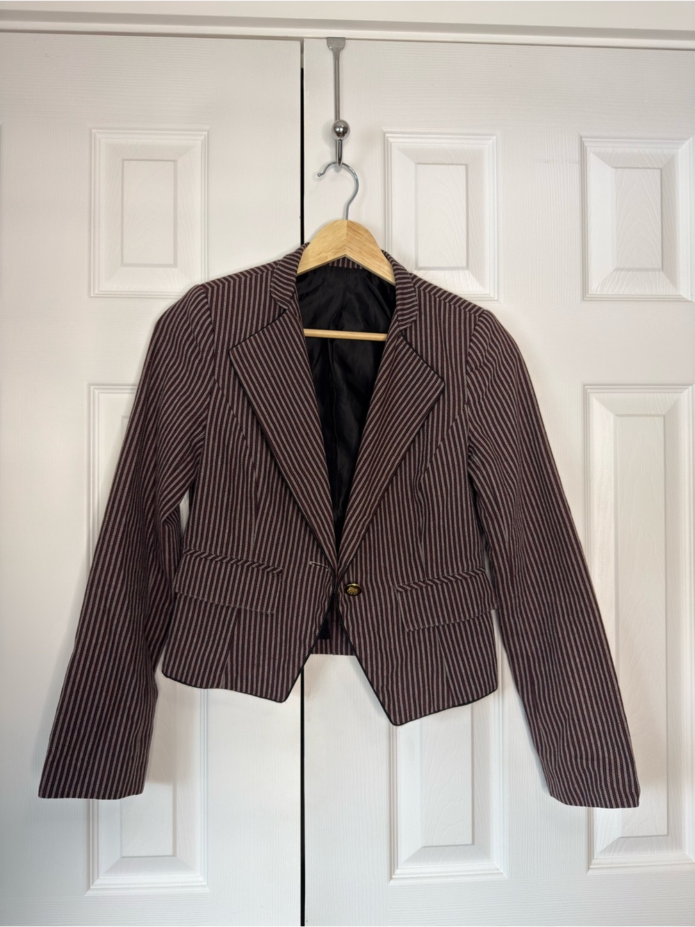 Women's Pinstripe Blazer Jacket